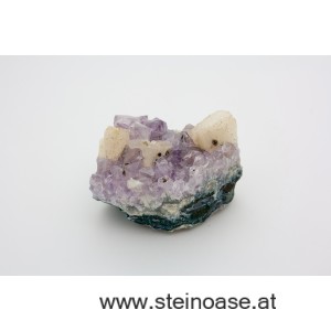 Amethyst Stück mit Calcit